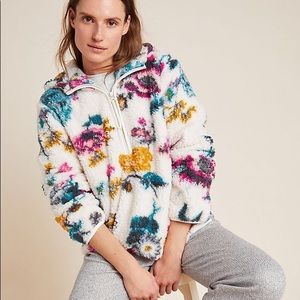 Anthropologie Rosemarie Hooded Sherpa Jacket